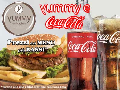 offerta coca cola e hamburger